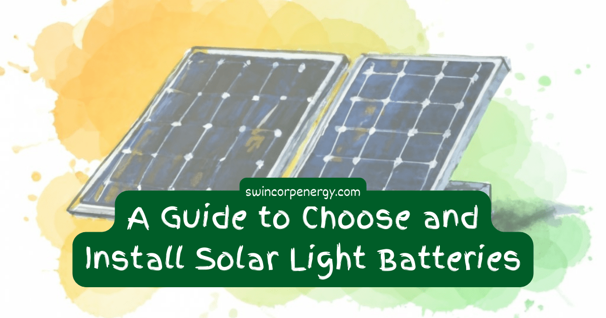 A Guide to Choose and Install Solar Light Batteries